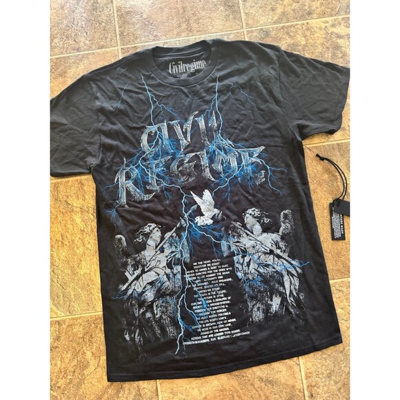 Civil Regime Chrome Angels T-Shirt Size Medium - Picture 5 of 10
